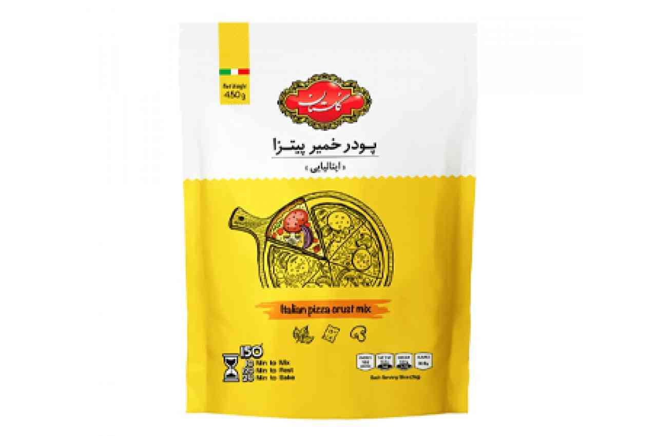 گلستان پودر خمیر پیتزا ایتالیایی مناسب 4عدد پیتزا(450گرمی)🍕