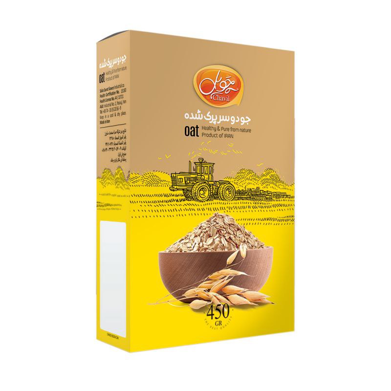چویل جو دو سر پرک شده 450 گرمی🌾