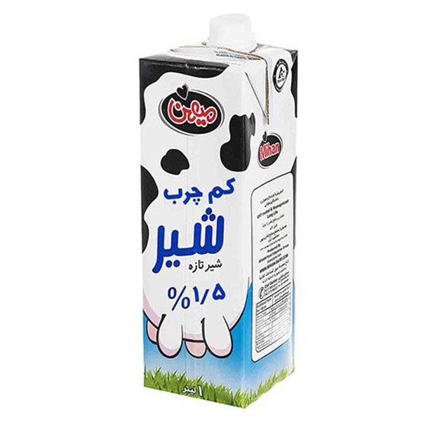 میهن شیر کم چرب 1 لیتری 🍼