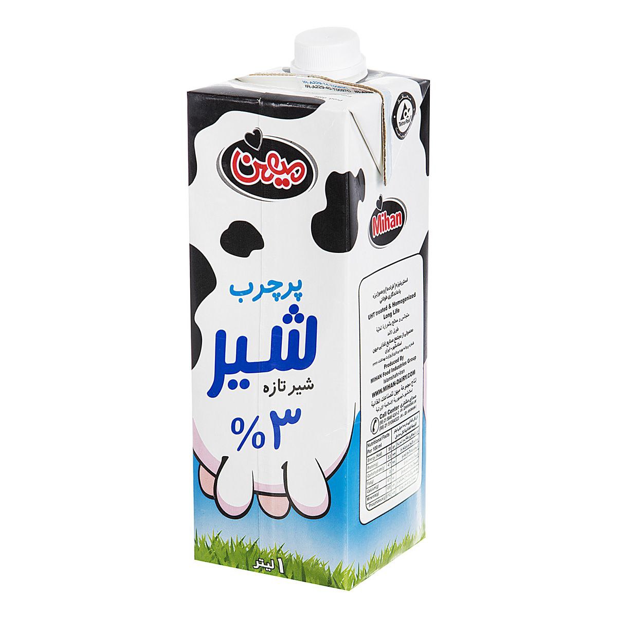 میهن شیر پرچرب یک لیتری🍼