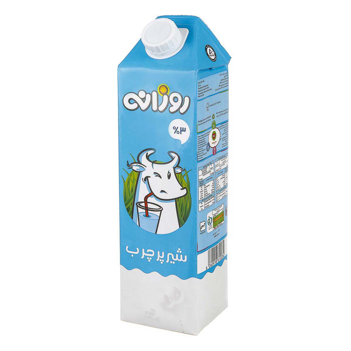 روزانه شیر پرچرب فرادما ۳٪(۱۰۰۰ میلی لیتر)🥛
