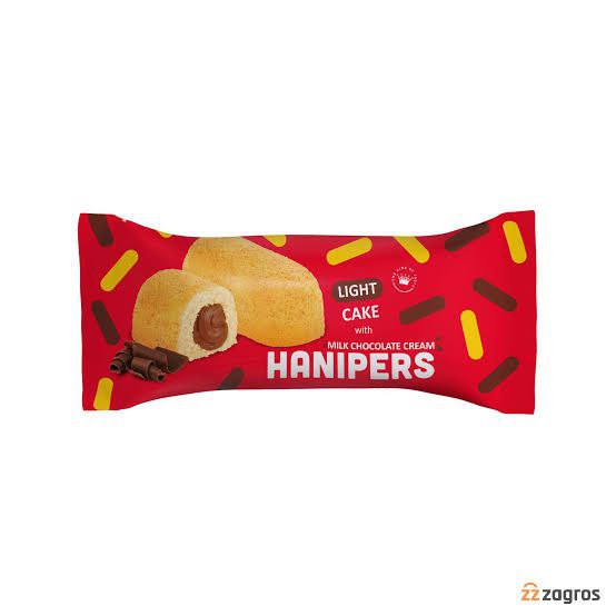 هانیپرز کیک روغنی وانیلی با مغزی کرم کاکائویی(36 گرم)🍫