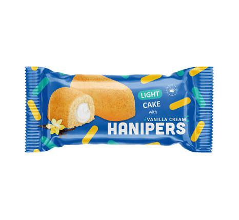 هانیپرز کیک روغنی وانیلی با مغزی کرم وانیل(36 گرم)🧁