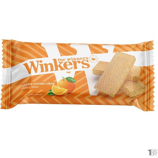 وینکرز ویفر کرم دار با طعم پرتقال (135 گرم)🍊