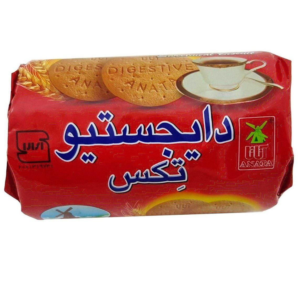 آناتا بیسکوییت دایجستیو ساده(180گرم) 🍪