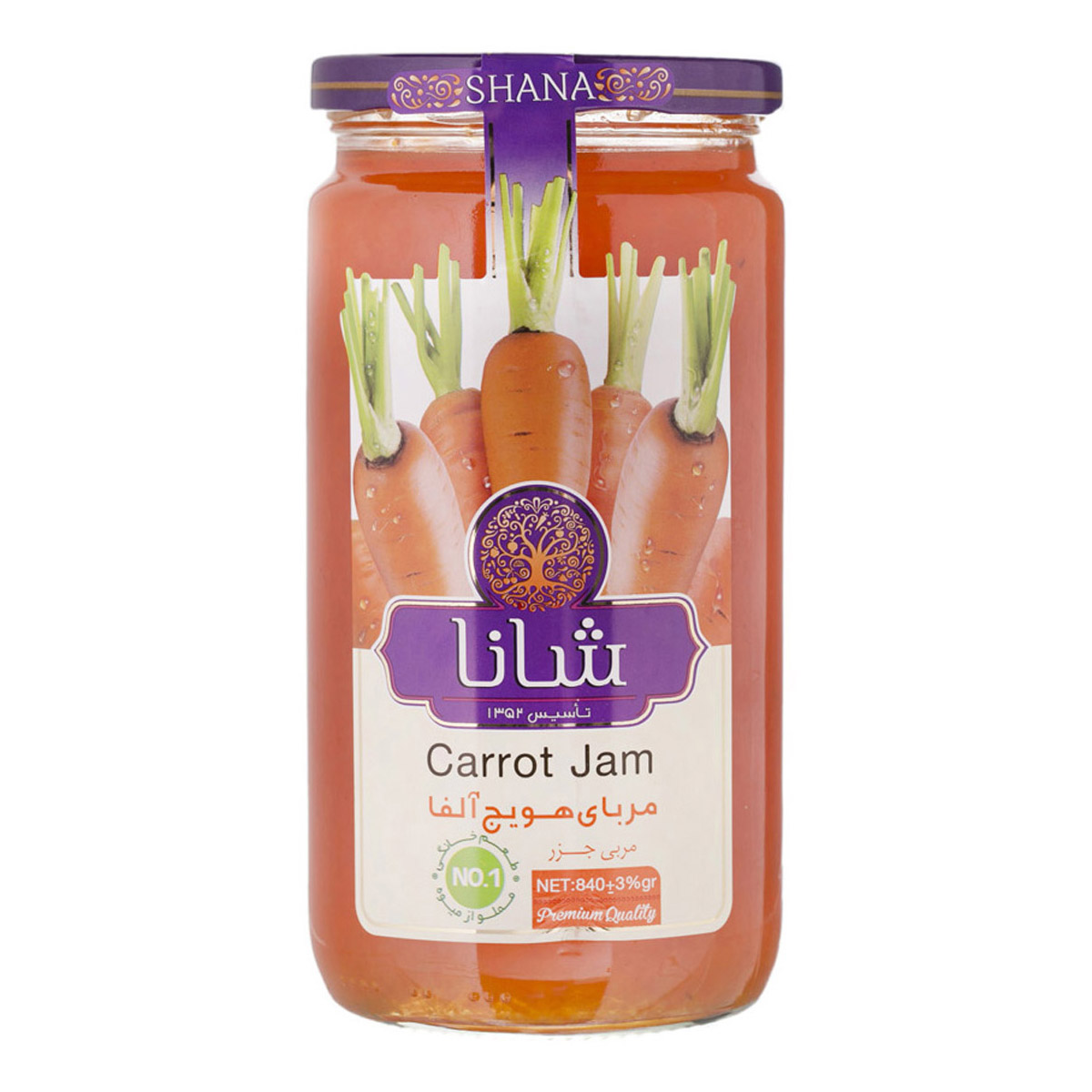 شانا مربای هویج 840 گرمی