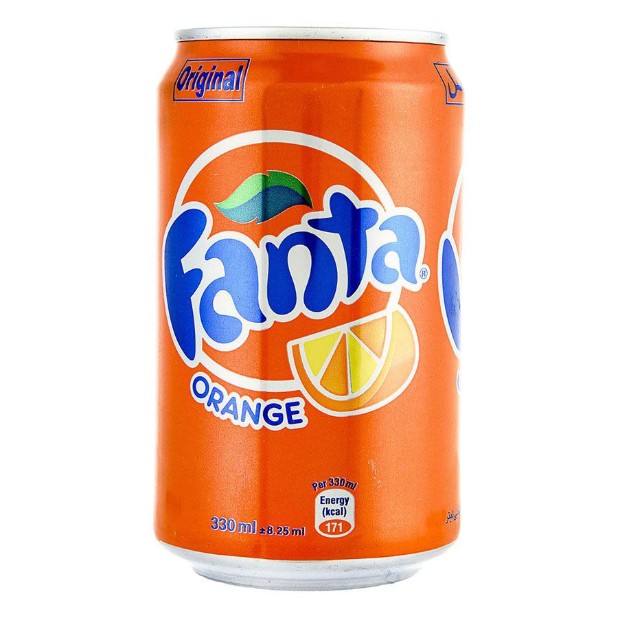 فانتا نوشابه قوطی با طعم پرتقال (330 میل)🍊