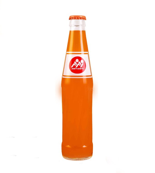 زم زم نوشابه نارنجی(زرد) شیشه ای نوستالژی🥤