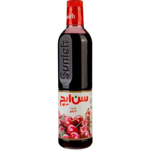 سن ایچ شربت آلبالو 1 لیتری ( شیشه ای)🍒