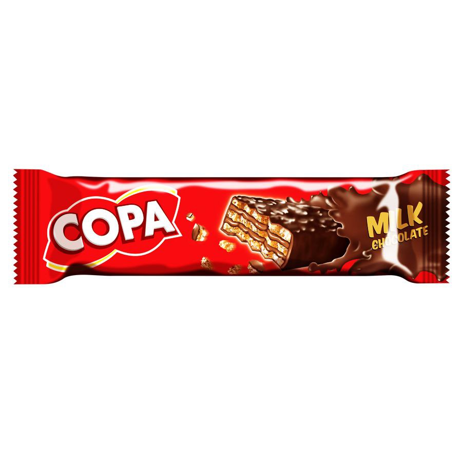 کوپا ویفر با کرم کاکائویی و روکش فرآورده کاکائویی🍫