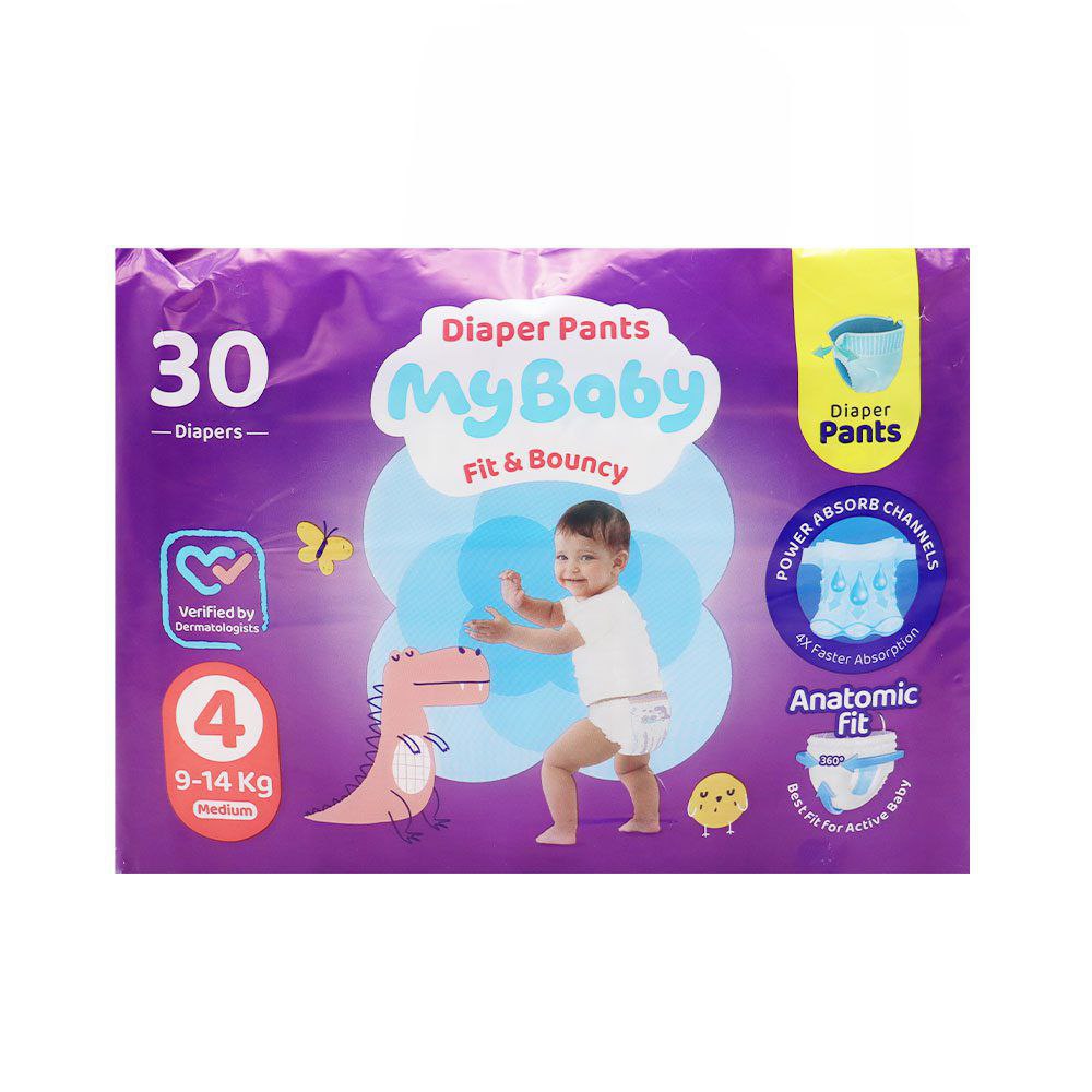 مای بیبی پوشک شورتی شماره4 (30 عددی)👦🏽👧🏼