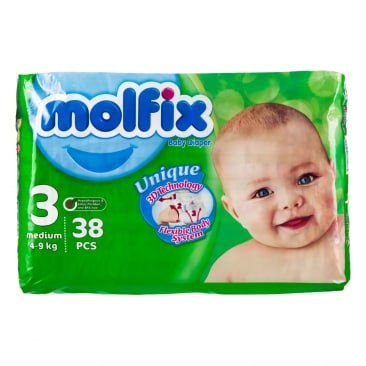 مولفیکس پوشک کودک شماره 3 (38 عددی)