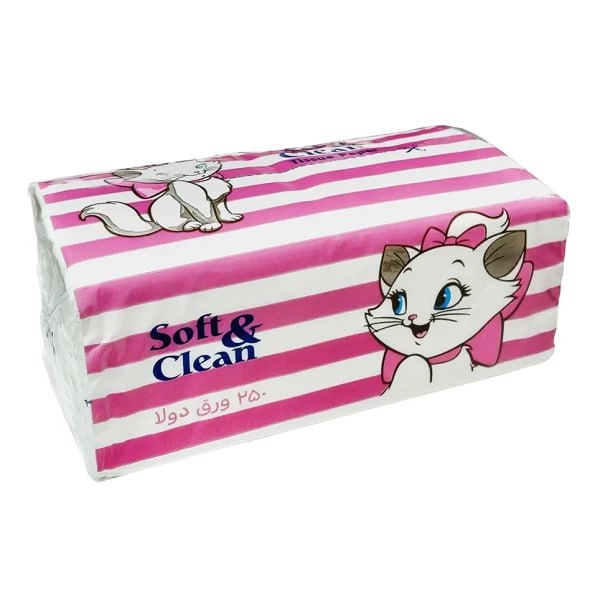 سافت کلین دستمال کاغذی اقتصادی 250برگ🧻