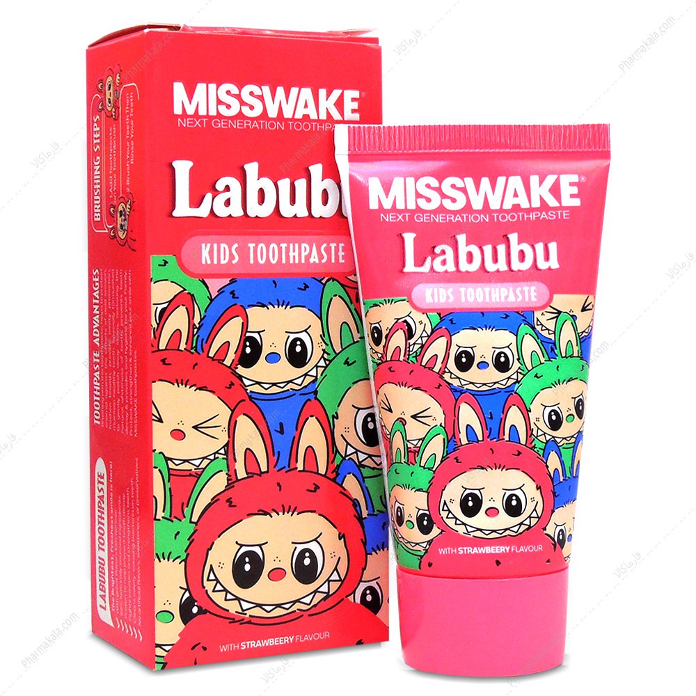 میسویک خمیر دندان ژله ای کودک طرح لبوبو دخترانه (50 میل)