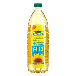 فامیلا روغن آفتابگردان پالایش شده غنی شده با ویتامینAوD3 مخصوص پخت وپز و سالاد (1350 گرم)