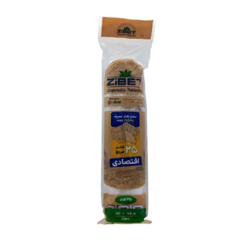 زیبت سفره یکبار مصرف اقتصادی 100*100 سانتی متر (25عددی)