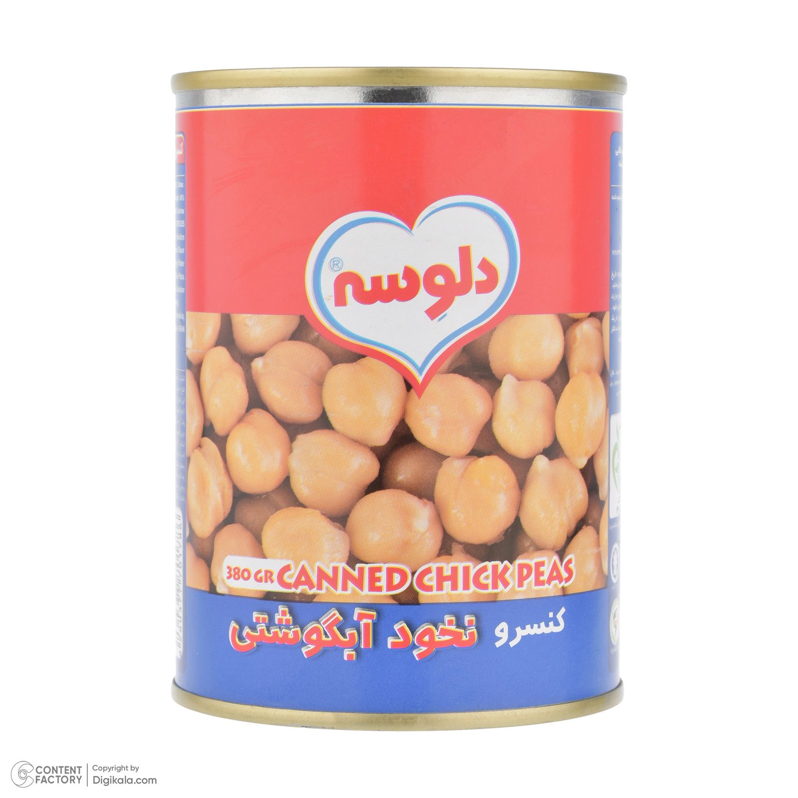 دلوسه کنسرو نخود آبگوشتی 380 گرم