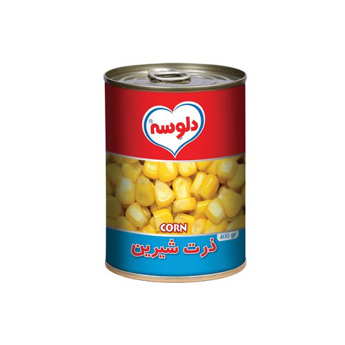 دلوسه کنسرو ذرت شیرین 380 گرم