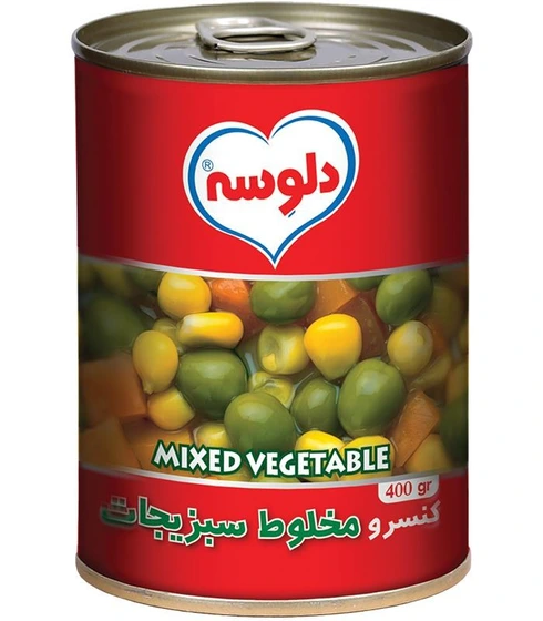 دلوسه کنسرو سبزیجات 380 گرم