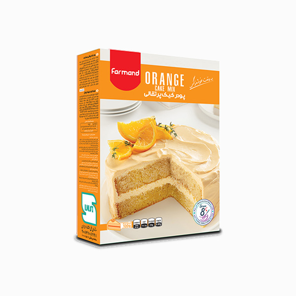 فرمند پودر کیک نیمه آماده با طعم پرتقال 500 گرمی
