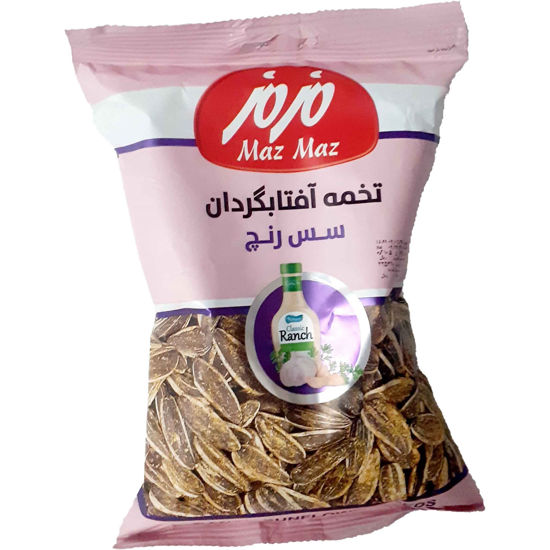 مزمز تخمه آفتابگردان پوست دار با طعم سس رنچ (105 گرم)