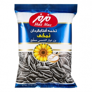مزمز تخمه آفتابگردان پوست دار نمکی (105 گرم)