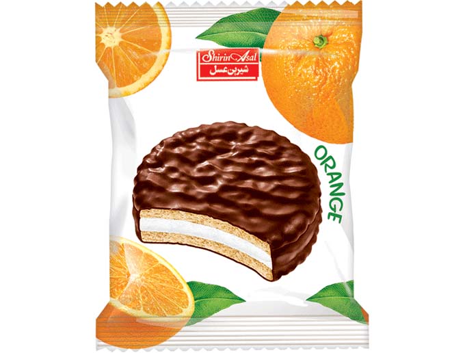 شیرین عسل والس شکلاتی با طعم پرتقال (25 گرم)