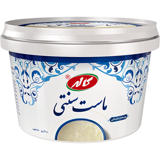 کاله ماست سنتی رویه دار خامه ای (900 گرم)