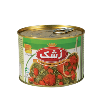 زشک کنسرو سبزی خورشت قورمه سبزی 450 گرم