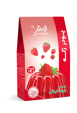 فرمند پودر ژله با طعم توت فرنگی (105 گرم)