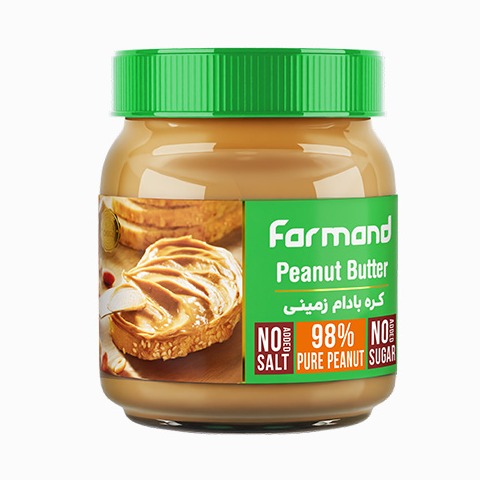 فرمند کره بادام زمینی بدون شکر و نمک (رژیمی) 300 گرم