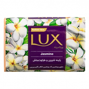 لوکس صابون حاوی ویتامین با رایحه گل یاس (125 گرم)