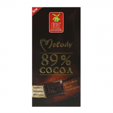 آناتا ملودی شکلات تخته ای تلخ (دارک) 89% (80 گرم)