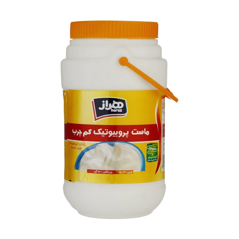 هراز ماست پروبیوتیک کم چرب دبه ای 1800 گرم
