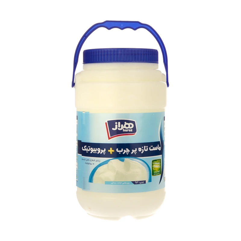 هراز ماست پروبیوتیک پرچرب دبه ای 1800 گرم