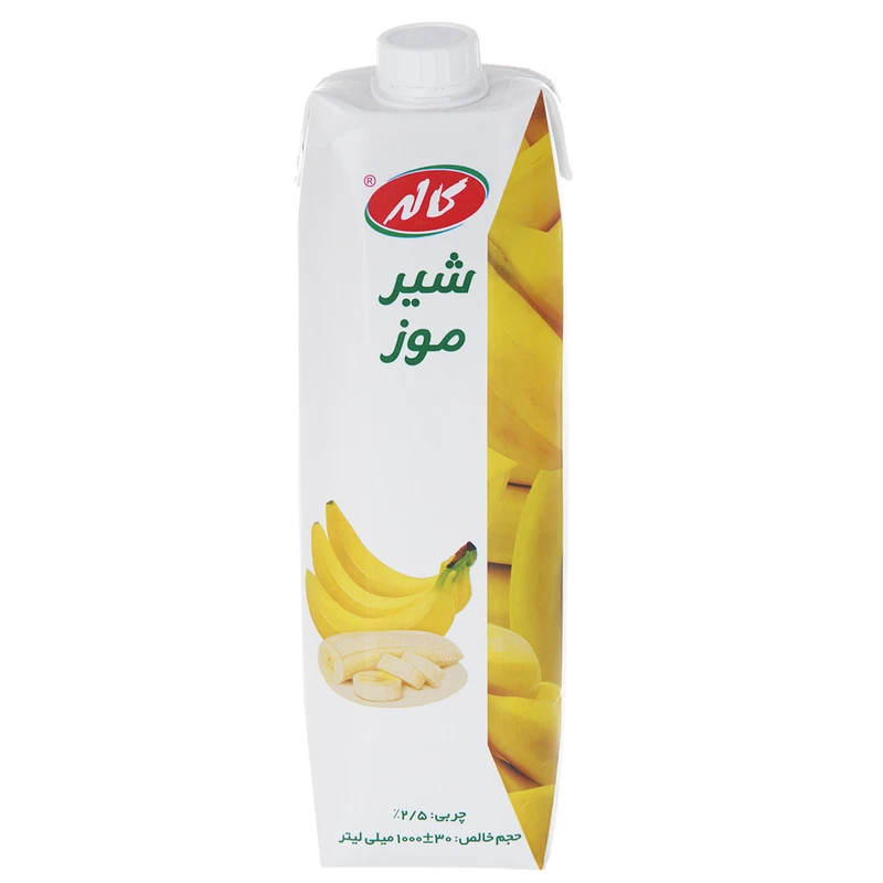 کاله شیر موز منشوری یک لیتری