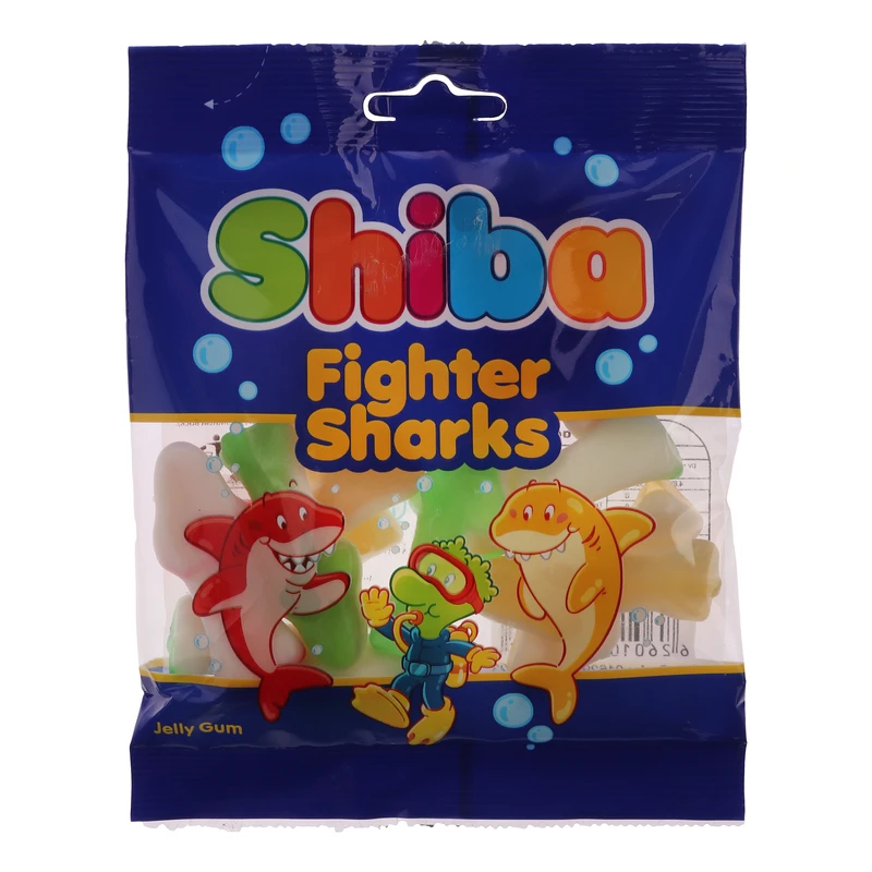 شیبا پاستیل سری Fighter sharks وزن 90 گرم