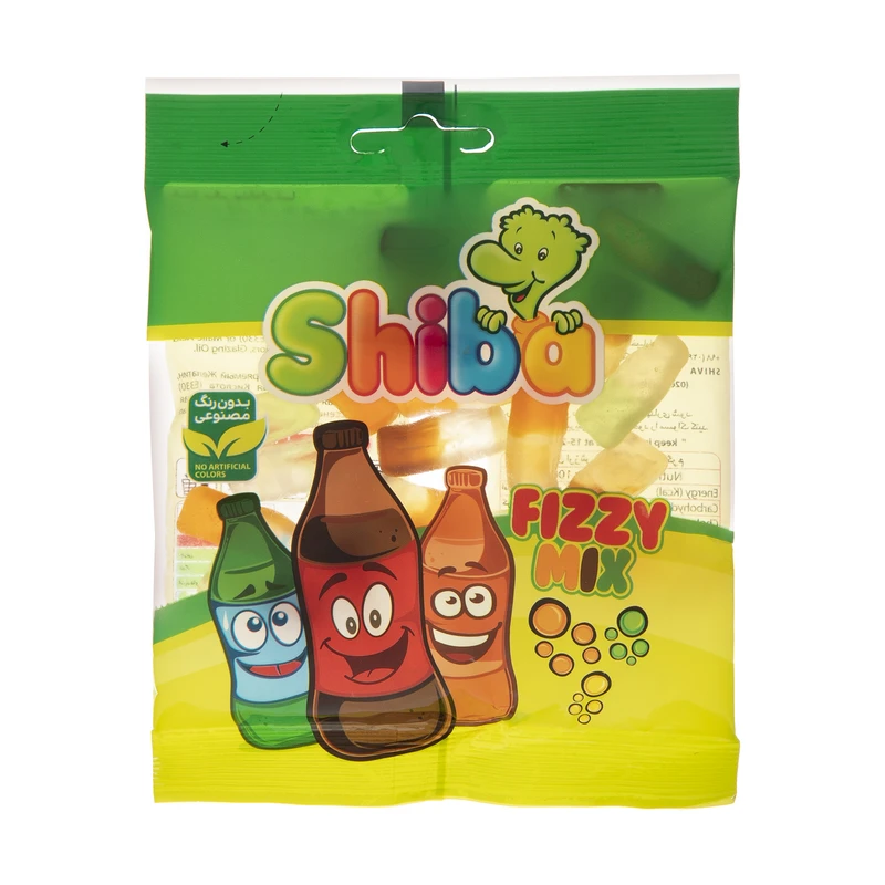 شیبا پاستیل سری fizzy mix وزن 90 گرم
