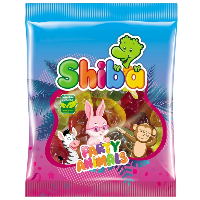 شیبا پاستیل سری party animals وزن 90 گرم