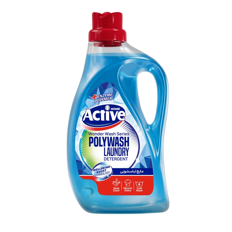 اکتیو مایع لباسشویی پلی واش سری wonder wash حجم 2500 میلی لیتر