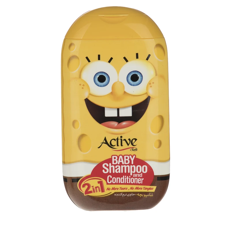 اکتیو شامپو کودک سری spongbob همراه نرم کننده 280 گرم