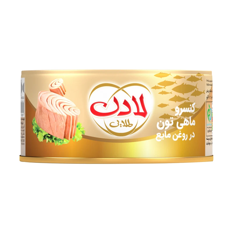 لادن تن ماهی در روغن گیاهی طلایی 180 گرم