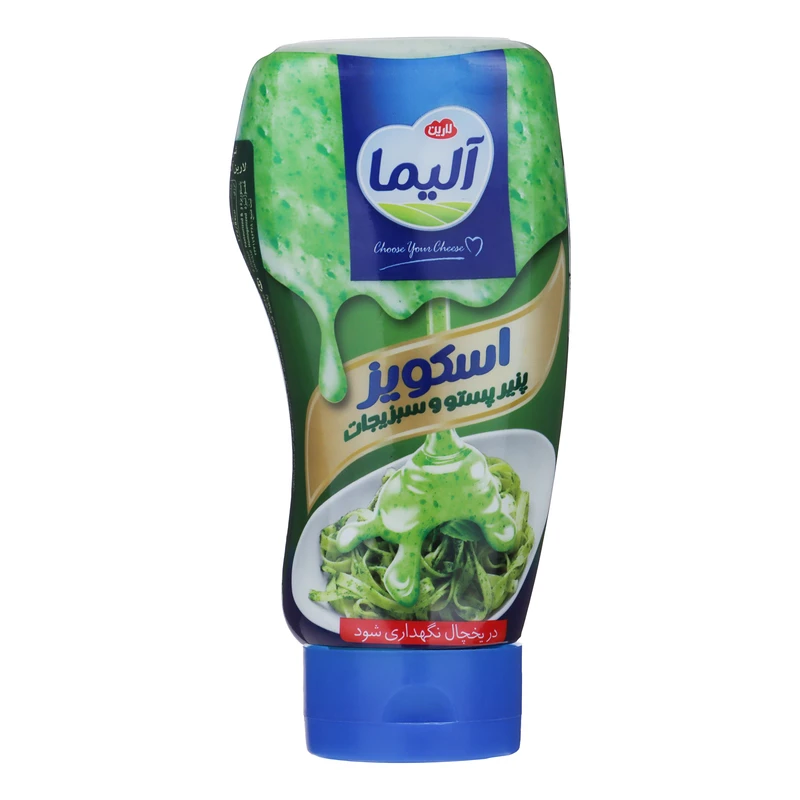آلیما پنیر پستو و سبزیجات سری اسکوییز 400 گرم