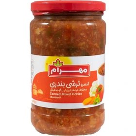 مهرام ترشي بندري شيشه اي 650 گرم