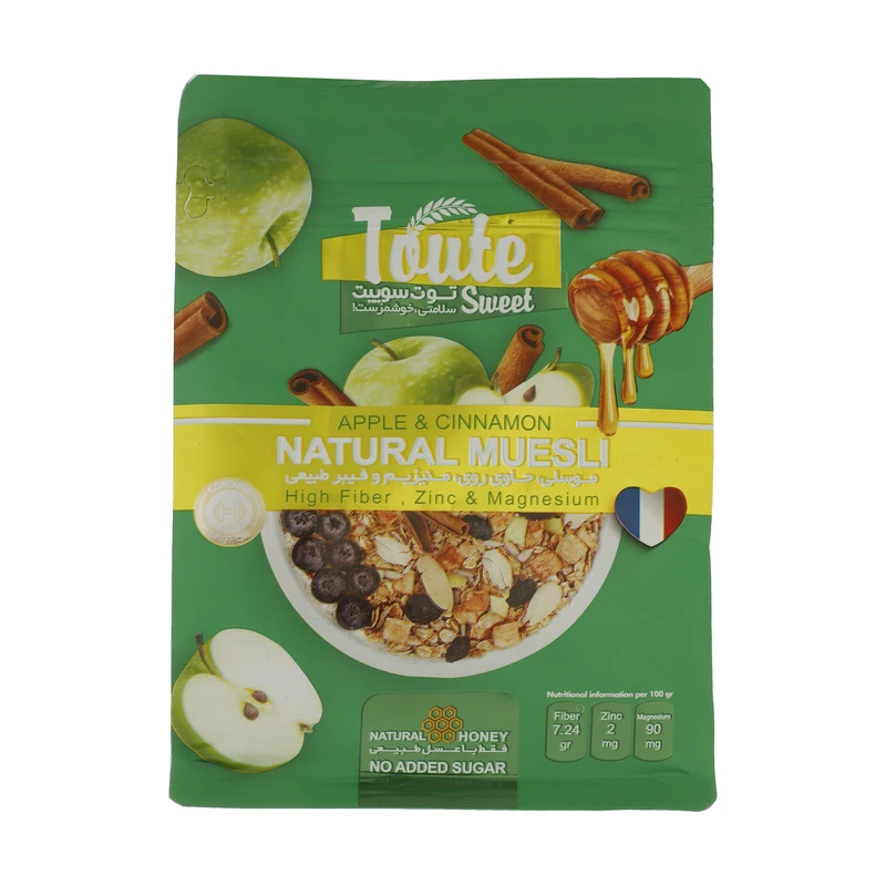 توت سوییت غلات صبحانه ( موسلی ) سیب دارچین 350 گرم