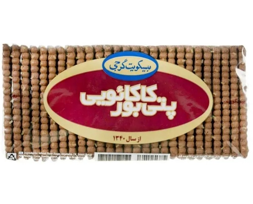 گرجی بیسکوئیت پتی بور شکلاتی 200 گرم