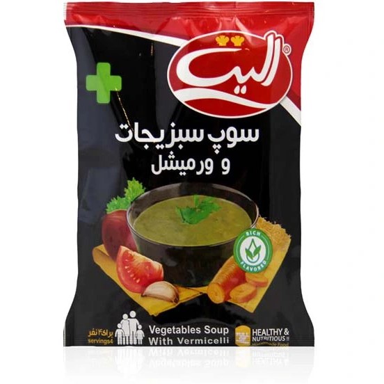 اليت پلاس سوپ سبزيجات و ورميشل 80 گرم