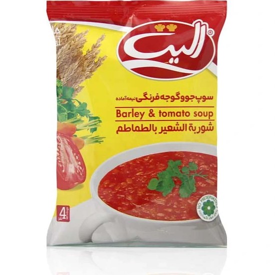 اليت سوپ جو و گوجه فرنگي 65 گرم