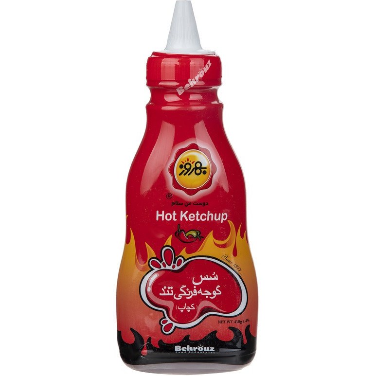 بهروز سس گوجه فرنگي تند موشكي 400 گرم