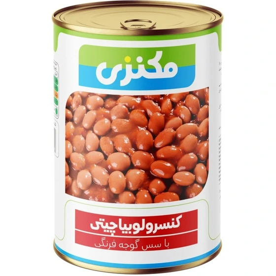 مکنزی کنسرو لوبیا چیتی با سس گوجه فرنگی 380 گرم